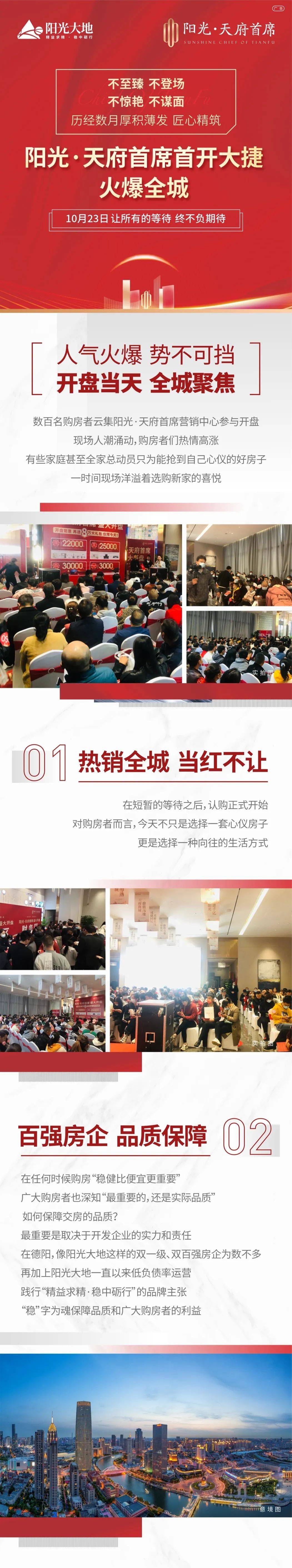 阳光天府首府：开盘热销丨匠心铸就品质，不负全城厚爱！