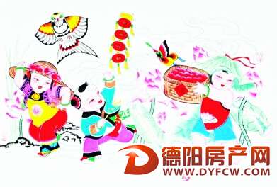绵竹年画宣传片登上美国纽约时代广场