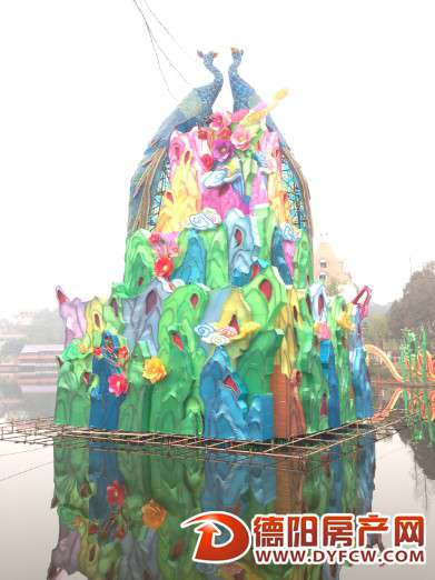 德阳2014灯会进入安装期了