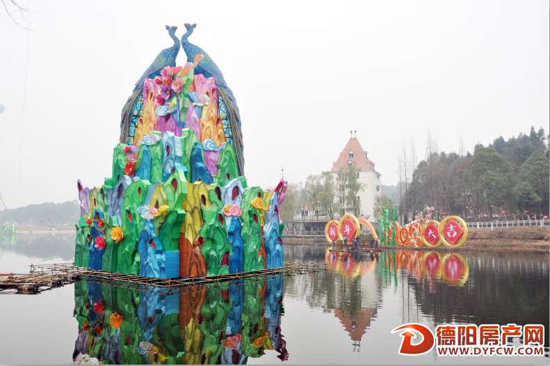 德阳2014灯会进入安装期了