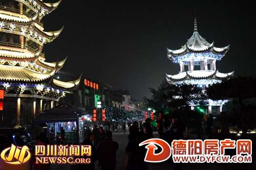 25组彩灯扮靓罗江 见证罗江发展历程