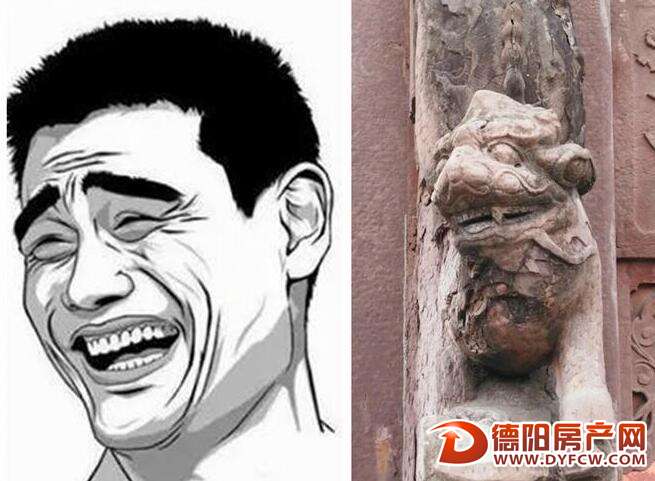 “撞脸”姚明！ 文庙石狮都是“表情包”