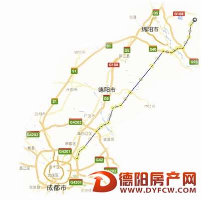 成德绵高速扩容 德阳全境52公里