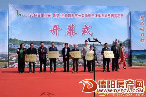 万亩芍药美若云霞：中江第五届赏花节开幕