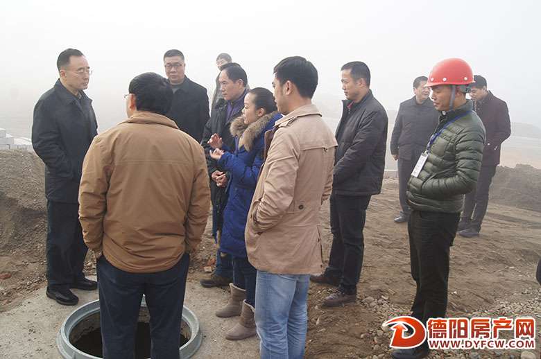 省政协副主席高烽视察四汇蓥华山北路工程